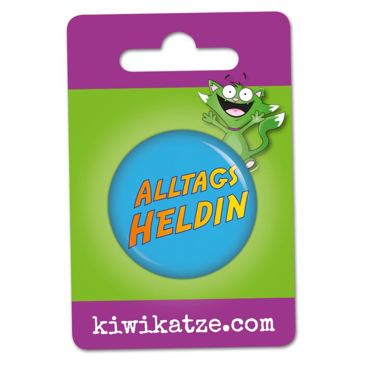 Ansteckbutton Alltagsheldin an Eurolochkarte